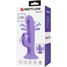 Vibrator rabbit PRETTY LOVE Killmoulis, 4 funcții de mișcări ritmice, 12 funcții de vibrație, rezistent la apă, mov
