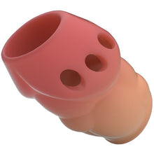 Manșon PRETTY LOVE OSCAR, pentru îngroșarea penisului și întârzierea ejaculării, din TPR, rezistent la apă, culoarea pielii