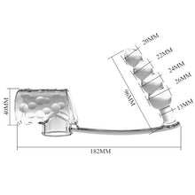 Manșon pentru penis cu plug anal PRETTY LOVE Rilley Penis Sleeve, din TPE, rezistent la apă, transparent