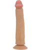 Dildo realist PRETTY LOVE SHARIFE, cu material flexibil care imită pielea, bază cu ventuză pentru fixare, lungime 25 cm, culoarea pielii