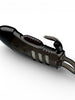 Manșon vibrator PRETTY LOVE Sloane Rabbit, cu mini vibrator, pentru extensia și îngroșarea penisului, inel pentru testicule, negru, 18.7 cm