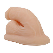 Dildo realist cu testicule PRETTY LOVE Wildon, material care imită pielea, bază cu ventuză, 13.5 cm, culoarea pielii