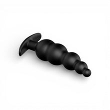 Plug anal PRETTY LOVE Special Anal Stimulation, din silicon medical, cu mâner ergonomic, dimensiuni variate, culoare negru, 11.8 cm