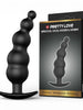 Plug anal PRETTY LOVE Special Anal Stimulation, din silicon medical, cu mâner ergonomic, dimensiuni variate, culoare negru, 11.8 cm