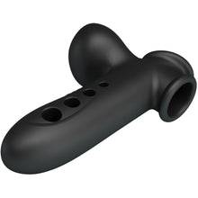 Manșon gonflabil PRETTY LOVE Airbag Crane, pentru îngroșarea penisului, întârzierea ejaculării și stimulare, din silicon, negru