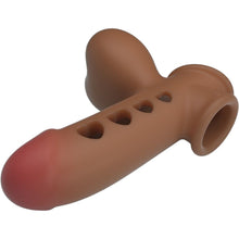 Manșon gonflabil PRETTY LOVE Airbag Tyronn, pentru îngroșarea penisului, întârzierea ejaculării și stimulare, culoarea pielii