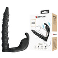 Strap-On PRETTYLOVE - Blackney, cu dubla penetrare, si stimularea clitorisului, 7 functii vibrare, negru