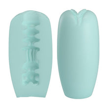 Masturbator PRETTY LOVE Catherine CASPAR, în formă de ou, simulare vaginală realistă, rezistent la apă, 8.5 cm, verde aqua