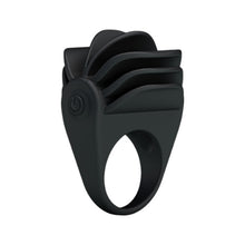 Inel pentru penis PRETTY LOVE Chester, cu vibrator bullet inclus, din silicon, diametru 3 cm, negru