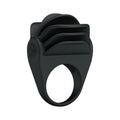 Inel pentru penis PRETTY LOVE Chester, cu vibrator bullet inclus, din silicon, diametru 3 cm, negru