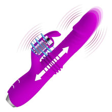 Vibrator rabbit PRETTY LOVE Dorothy, 3 funcții de penetrare automată, 12 funcții de vibrație, rezistent la apă, mov