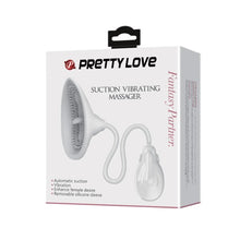 Pompă vaginală PRETTY LOVE Fantasy Partner, pentru stimularea zonei intime feminine, cu funcție de aspirație și vibrații, albă
