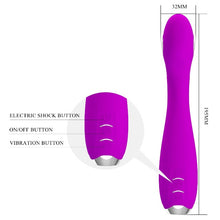Vibrator PRETTY LOVE Hector, pentru stimularea punctului G, control prin aplicație, funcție de electroșoc, vibrații personalizate, roz