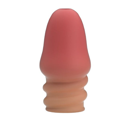 Manșon PRETTY LOVE Jeremy, pentru îngroșarea penisului, întârzierea ejaculării și stimulare, din TPR, culoarea pielii