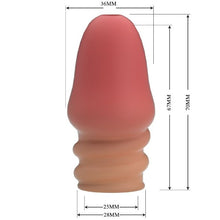 Manșon PRETTY LOVE Jeremy, pentru îngroșarea penisului, întârzierea ejaculării și stimulare, din TPR, culoarea pielii