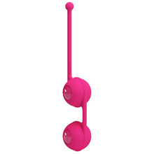 Bile kegel PRETTY LOVE Kegel Tighten Up III, acoperite cu silicon, pentru tonifierea mușchilor pelvieni, roz