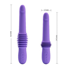 Vibrator PRETTY LOVE Pazuzu, cu 3 funcții de penetrare automată, rezistent la apă, lungime 29.2 - 36.2 cm, culoare mov