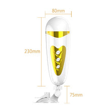 Masturbator automat PRETTY LOVE Sally, simulare anală realistă, cu funcție de sunet, 12 funcție de vibrație, alb cu auriu