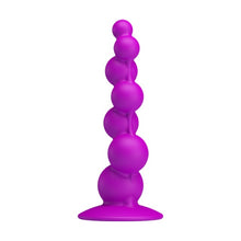 Plug anal PRETTY LOVE Sturdy Dongwith, design ondulat pentru stimulare intensă, bază cu ventuză, lungime 15 cm, mov
