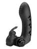 Vibrator rabbit pentru deget PRETTY LOVE Vance Honey Finger, pentru clitoris și punctul G, 10 funcții de vibrații, negru