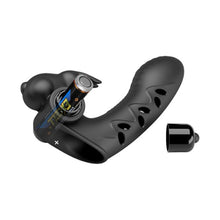 Vibrator rabbit pentru deget PRETTY LOVE Vance Honey Finger, pentru clitoris și punctul G, 10 funcții de vibrații, negru