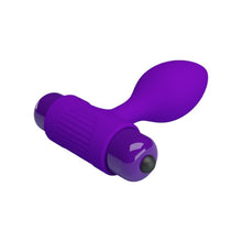 Plug anal PRETTY LOVE Vibra Butt Plug, cu vibrator bullet inclus, 10 funcții de vibrație, diametru 2.7 cm, mov