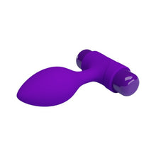 Plug anal PRETTY LOVE Vibra Butt Plug, cu vibrator bullet inclus, 10 funcții de vibrație, diametru 2.7 cm, mov