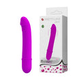 Vibrator PRETTY LOVE Beck, 10 funcții de vibrație, design ușor curbat, din silicon hipoalergenic, culoare roz, 12 cm