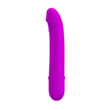 Vibrator PRETTY LOVE Beck, 10 funcții de vibrație, design ușor curbat, din silicon hipoalergenic, culoare roz, 12 cm