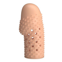 Manșon pentru penis PRETTY LOVE Becks, pentru îngroșare și stimulare intensă, texturat, cu striații, culoarea pielii, 8 cm