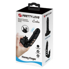 Vibrator pentru deget PRETTY LOVE Corbin Honey Finger, stimulare clitoris și punctul G, 10 funcții de vibrații, rezistent la apă, negru