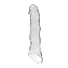 Manșon modular PRETTY LOVE Extension Penis Sleeve, pentru extensia penisului, cu 3 lungimi ajustabile, lungime maximă 28 cm, transparent