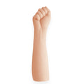 Dildo gros PRETTY LOVE Leon Fist, în formă de mână cu pumn pentru fisting, lungime 35.5 cm, material TPR, culoarea pielii