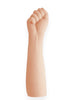 Dildo gros PRETTY LOVE Leon Fist, în formă de mână cu pumn pentru fisting, lungime 35.5 cm, material TPR, culoarea pielii