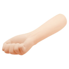Dildo gros PRETTY LOVE Leon Fist, în formă de mână cu pumn pentru fisting, lungime 35.5 cm, material TPR, culoarea pielii