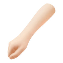 Dildo gros PRETTY LOVE Leon Fist, în formă de mână cu pumn pentru fisting, lungime 35.5 cm, material TPR, culoarea pielii