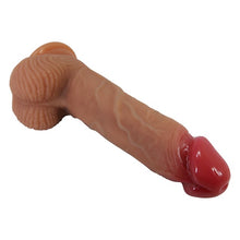 Dildo realistic PRETTY LOVE Lisle, cu testicule și ventuză, material moale și flexibil, lungime inserabilă 15 cm, diametru 4.2 cm, culoare naturală