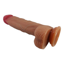 Dildo realistic PRETTY LOVE Lisle, cu testicule și ventuză, material moale și flexibil, lungime inserabilă 15 cm, diametru 4.2 cm, culoare naturală