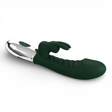 Vibrator rabbit PRETTY LOVE Naughty Bunny, pentru stimularea clitorisului și a punctului G, 30 moduri de vibrație, culoare verde
