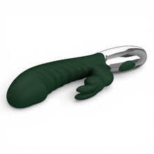 Vibrator rabbit PRETTY LOVE Naughty Bunny, pentru stimularea clitorisului și a punctului G, 30 moduri de vibrație, culoare verde
