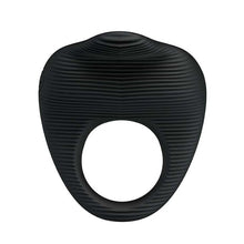 Inel vibrator pentru penis PRETTY LOVE Thimble, pentru stimularea erecției, negru