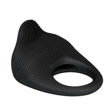 Inel vibrator pentru penis PRETTY LOVE Thimble, pentru stimularea erecției, negru