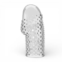 Manșon pentru penis PRETTY LOVE Becks, pentru îngroșare și stimulare intensă, texturat, cu striații, transparent, 8 cm