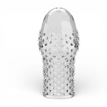 Manșon pentru penis PRETTY LOVE Becks, pentru îngroșare și stimulare intensă, texturat, cu striații, transparent, 8 cm