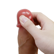 Dildo realistic PRETTY LOVE Duvall, cu testicule și ventuză, material moale și flexibil, lungime inserabilă 13.5 cm, diametru 4.5 cm, culoare naturală