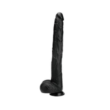 Dildo PROWLER RED The Destroyer, cu bază cu ventuză pentru fixare, rezistent la apa, lungime 38 cm, negru