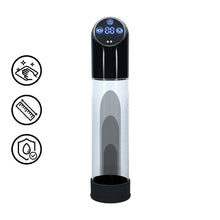 Pompă electrică PUMPED Automatic Waterproof, pentru mărirea penisului și erecții puternice, 6 viteze, transparent