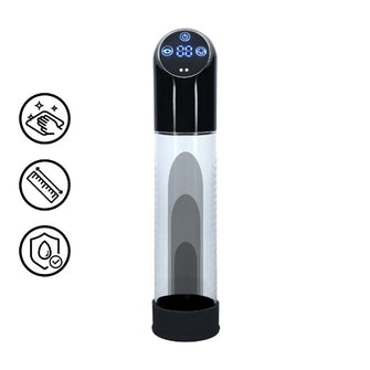 Pompă electrică PUMPED Automatic Waterproof, pentru mărirea penisului și erecții puternice, 6 viteze, transparent