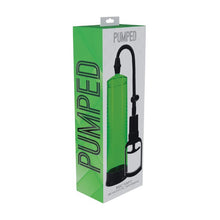 Pompă manuală PUMPED Basic Pump 2, pentru mărirea penisului și îmbunătățirea performanțelor sexuale, 31 cm, verde
