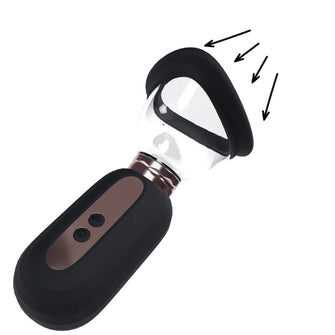 Pompă electrică PUMPED Dazzling Vulva & Breast Pump, pentru stimularea zonelor erogene feminine, culoare negru